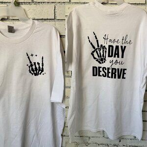 This Vinyl design can be placed on a Tshirt, Crew neck, or hoodie.